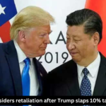 “Trump imposes 10% tariffs on China”