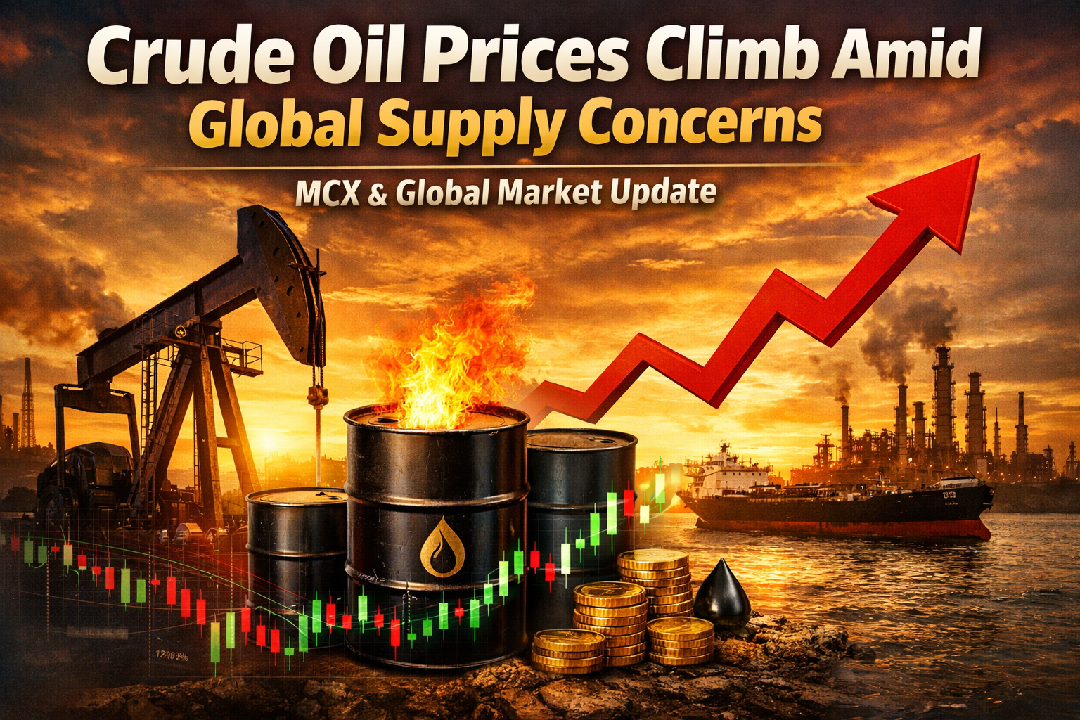 Crude Oil Prices Climb Amid Global Supply Concerns | MCX & Global ...