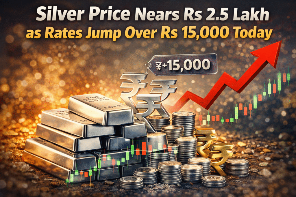 Silver Price Nears Rs 2.5 Lakh as Rates Jump Over Rs 15,000 Today | Gold-Silver Price Update