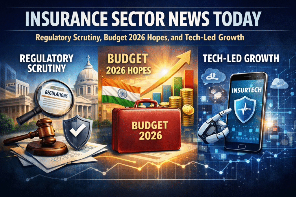 Insurance Sector News Today: Regulatory Scrutiny, Budget 2026 Hopes, and Tech-Led Growth