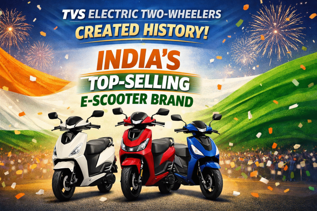 AUTO NEWS: TVS Electric two-wheelers created history India’s Top-Selling E-Scooter Brand