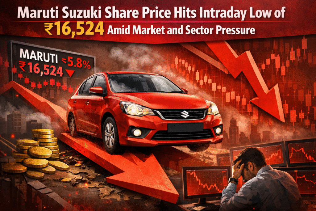 Maruti Suzuki Share Price Hits Intraday Low of ₹16,524 Amid Market and Sector Pressure