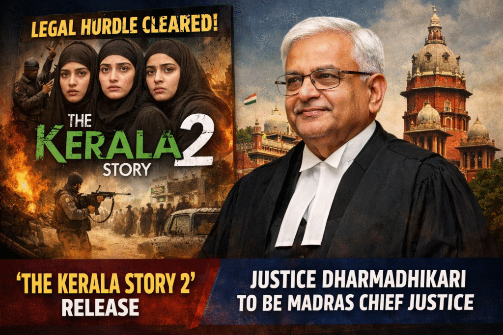 ‘The Kerala Story 2’ Release Clears Legal Hurdle; Justice Dharmadhikari Set to Become Madras Chief Justice