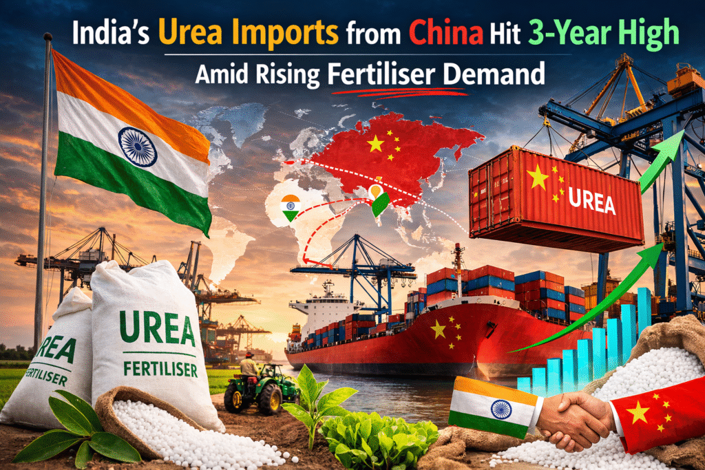 India’s Urea Imports from China Hit 3-Year High Amid Rising Fertiliser Demand