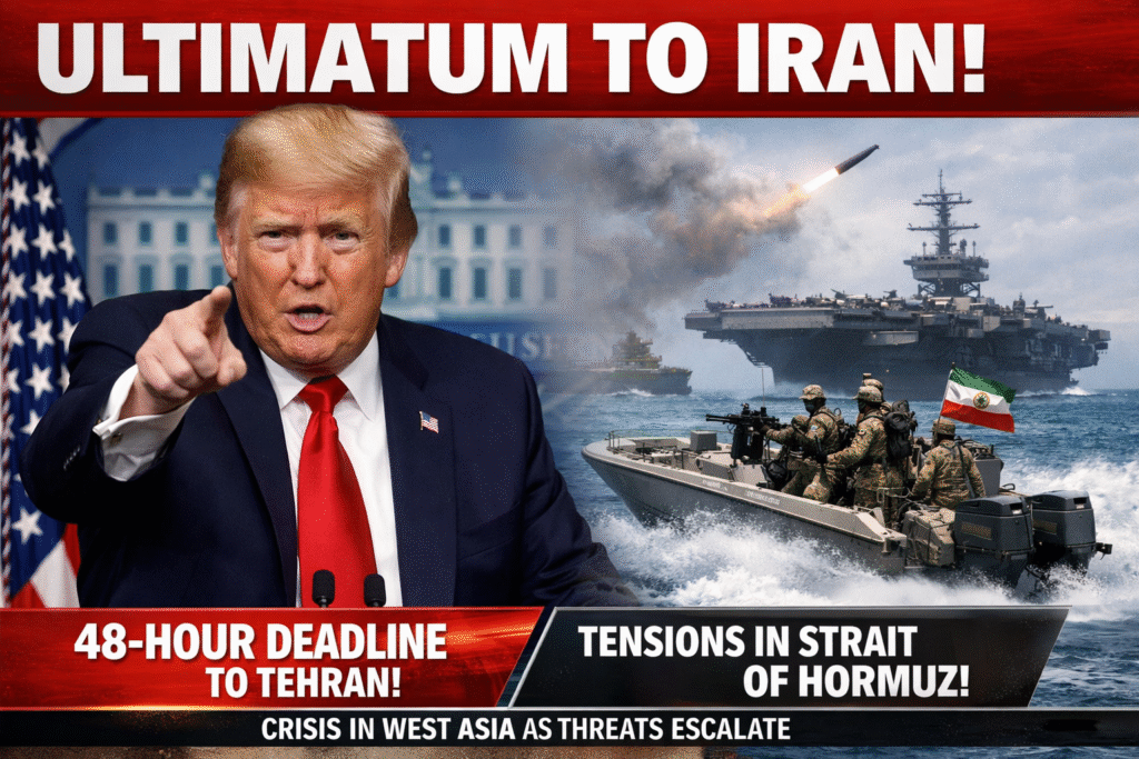 Trump Gives Iran 48-Hour Ultimatum Over Strait of Hormuz, Tensions Spike in West Asia